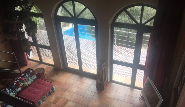 Pano Risa Apartment Roxanie, 100 m² pool, sea view, large garden with palms in Paleochora