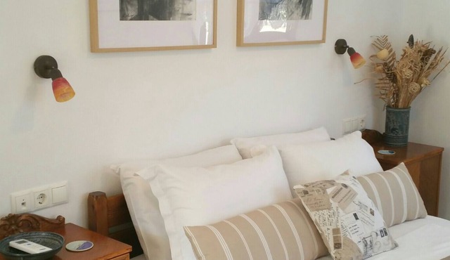Peaceful, panoramic seaview retreat, 5min from beach, eastern Naxos in Ligaridia