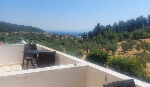 Room 'Orama 38' with Sea View, Wi-Fi and Air Conditioning in Εύβοια
