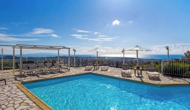 Sea View Studio Escape at Ionian Balcony – Tranquil Kefalonia Retreat in Paliki