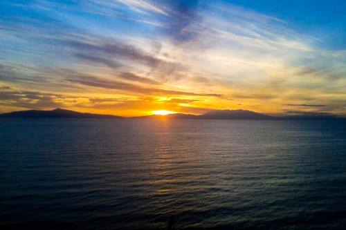 Siviri, the beautiful sunset in Siviri