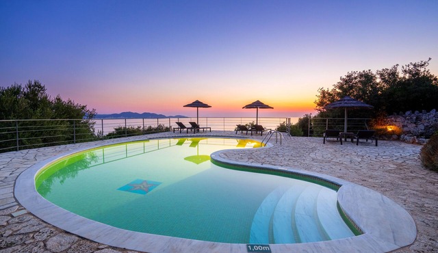 Stone Cottages, Elia sea view-shared pool in Kefalonia