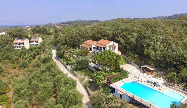 Studios & apartments complex with Large Pool & Panoramic sea and nature views in Corfu