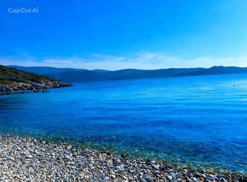 The simple two-bedroom house at Klima Beach in Samos