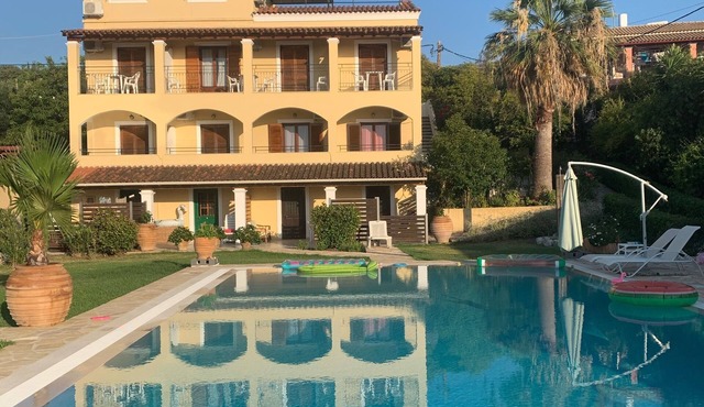 Villa Eleni Corfu Acharavi : Seaview, Pool, Sleeps 10-20, Near Beach & Village! in Acharavi