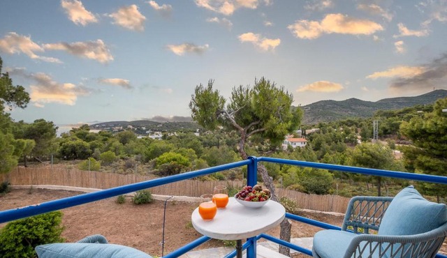 Villa Elisa 6ppl Poseidon Temple View Sounio in Sounio