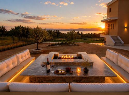 Villa Gala Eretria Family Stay with Sea View, Garden & BBQ in Eretria