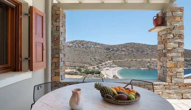 Villa “Kokkoras” with Sea View and Private Terrace in Spathi
