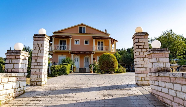 Villa Logas in Peroulades village, North Corfu. in Corfu