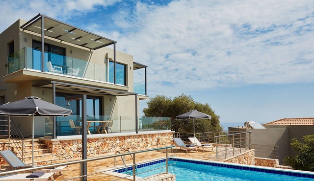 Villa Mare , this brand new stylish villa boasts spectacular sea views! in Skala