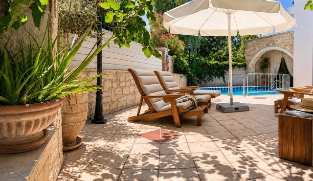 Villa Nefeli – Private Pool Villa with Sea Views in Loutra, Crete in Rethymnon