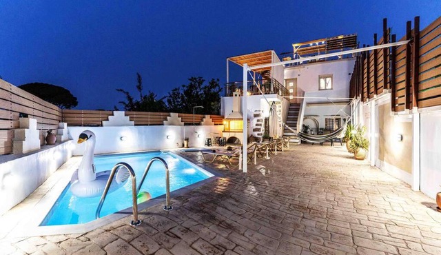 Villa Polenta - Kournas with pool, up to 8 persons in Kournás