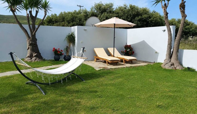 Wester Sun, Shared Garden near Balos & Falassarna in Trachilos