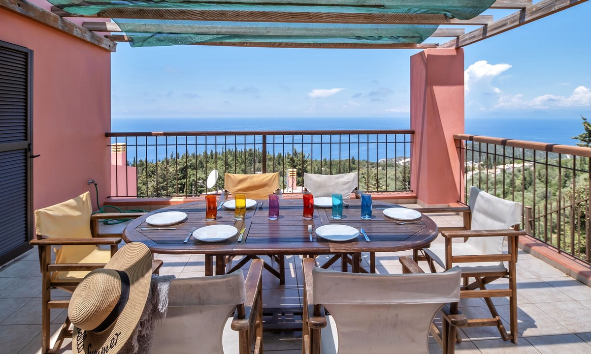 Drimonas Apartment | Apartment 'Villa Afrodite' with Sea View, Wi-Fi and Air Conditioning