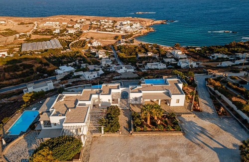 Parasporos Villa | FOS retreat in Paros with pool, stunning sea view, near sandy beaches