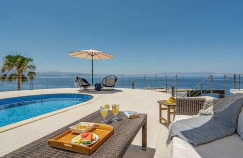 Tersanas Villa | Villa Hemera, ocean view private heated pool