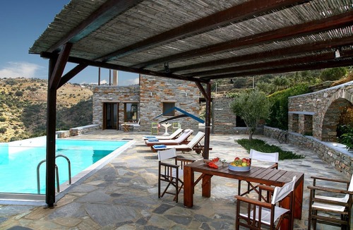 Kea Villa | Villa Ailea with an infinity swimming pool and a great sunset and sea view.