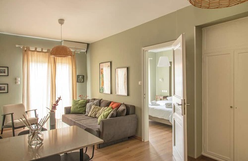 Kinosargous Apartment | Near Acropolis 10' walk Renovated Modern Apartment Classic Apt with Balcony View