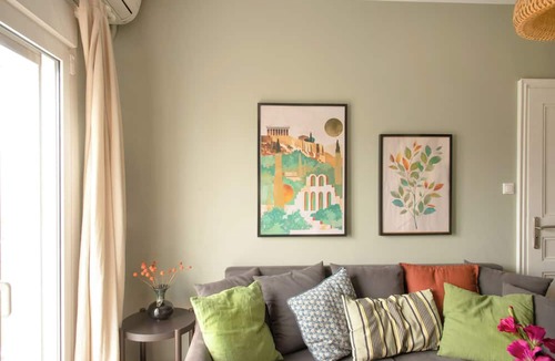 Kinosargous Apartment | Near Acropolis 10' walk Renovated Modern Apartment Classic Apt with Balcony View