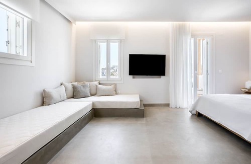 Loutra Hotel | Kythnos Blue - Suite 3 Loutra Bch Balcony Sea View