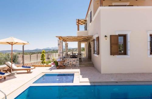 Kirianna Villa | Family Villa Katifes w/Private Pool, BBQ area and Sea View