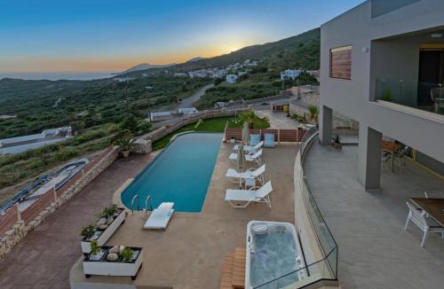 Mariou Villa | Seaview Villa Plakias Sunset I with Heated Pool, Hot Tub, Sauna & BBQ!