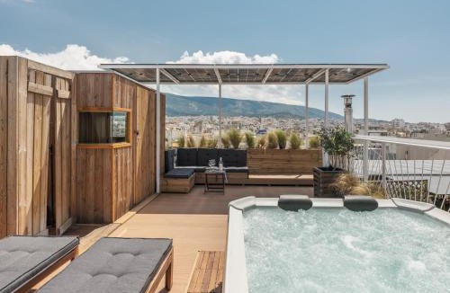 Ampelokipoi Apartment | Unique solar penthouse with jacuzzi and sauna in central Athens