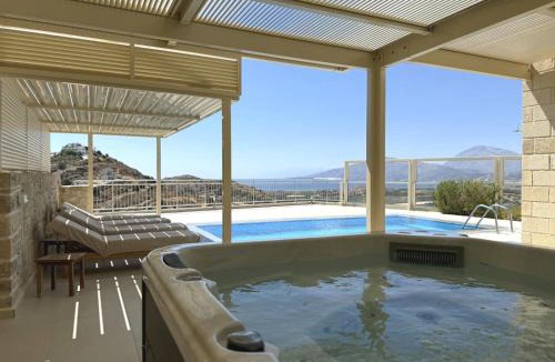 Kamilari Villa | Villa Ovgoro - Luxury 3-Level Villa with Heated Pool, Jacuzzi and Panoramic Views