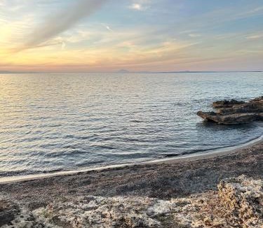 Pyrgos Apartment | Genari Beach Apartments Garden View House with Partial Sea View