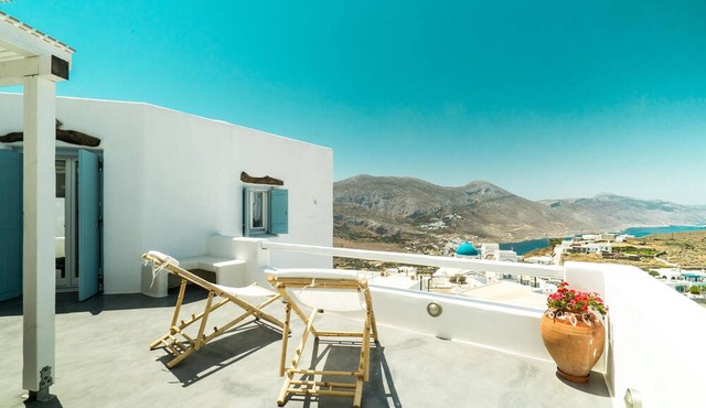 Terrace with impeccable sea view in AMORGOS