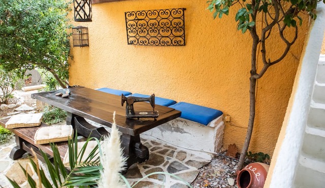 Greek Tradidional Hotel under the ancient temple of Aphaia. in aegina