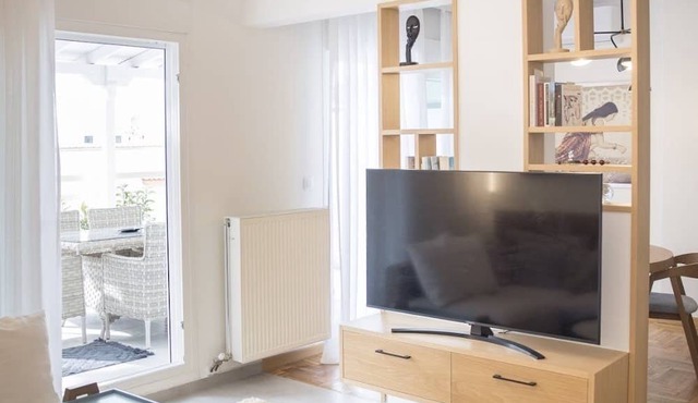 A penthouse apartment near the seaside (Nea Paralia) in Thessaloniki