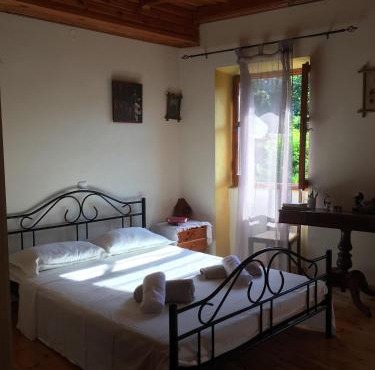 Country traditional house in Corfu village, Greece in Sinarádes